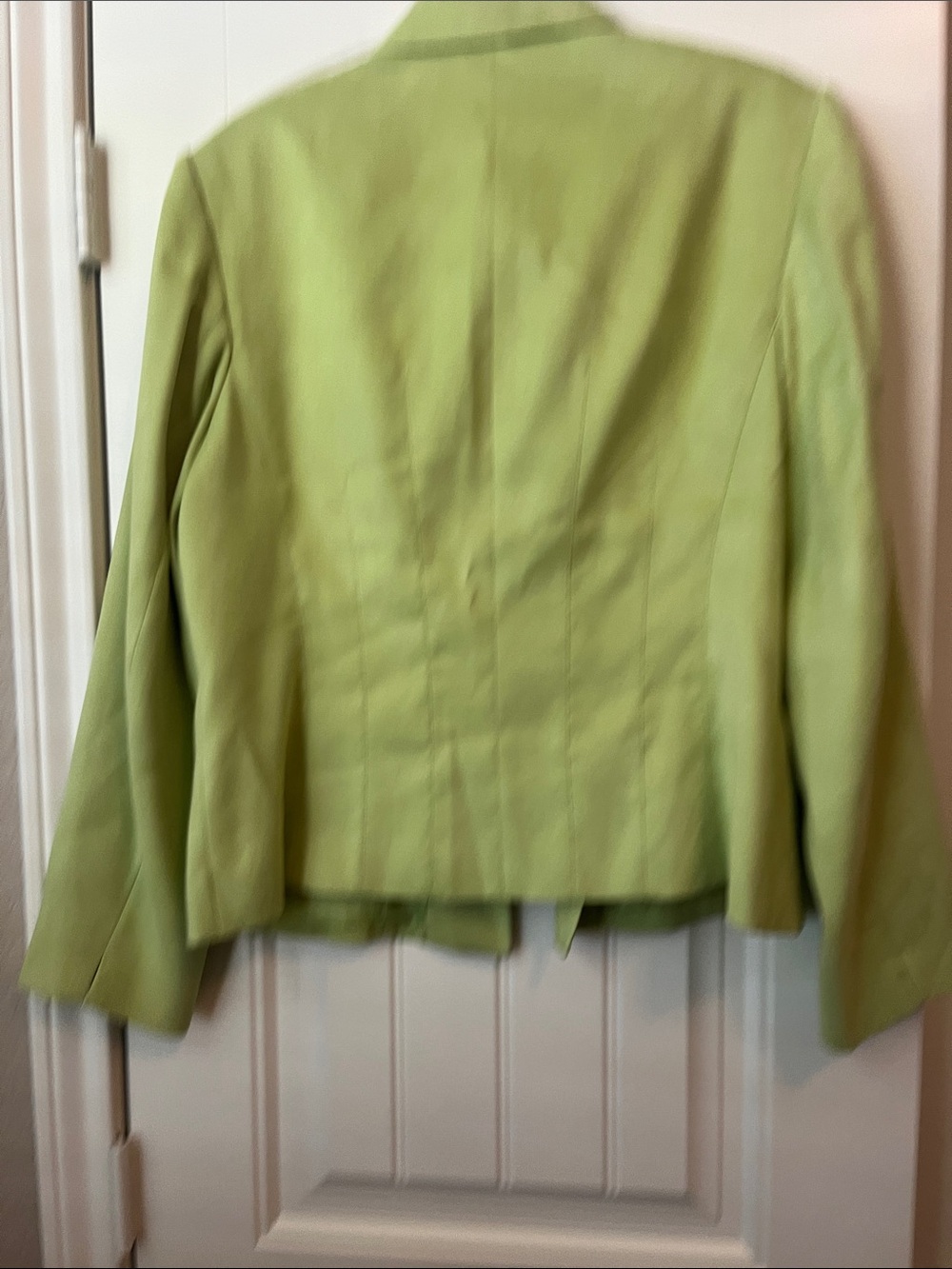 Talbots Light Green Tailored Button-Front Jacket - Picture 8 of 10